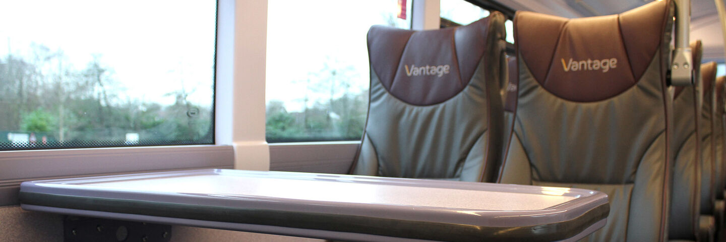 Branded interiors for Vantage premium bus service